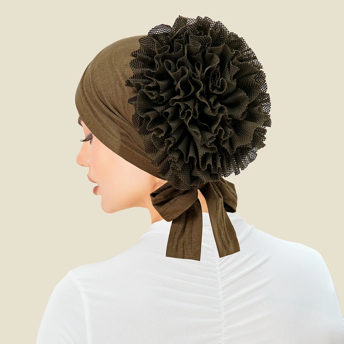 2026 nueva moda musulmana Hijab bufanda suave turbante elástico capó Tie Back Volumizer Underscarf diadema envoltura india Headwrap