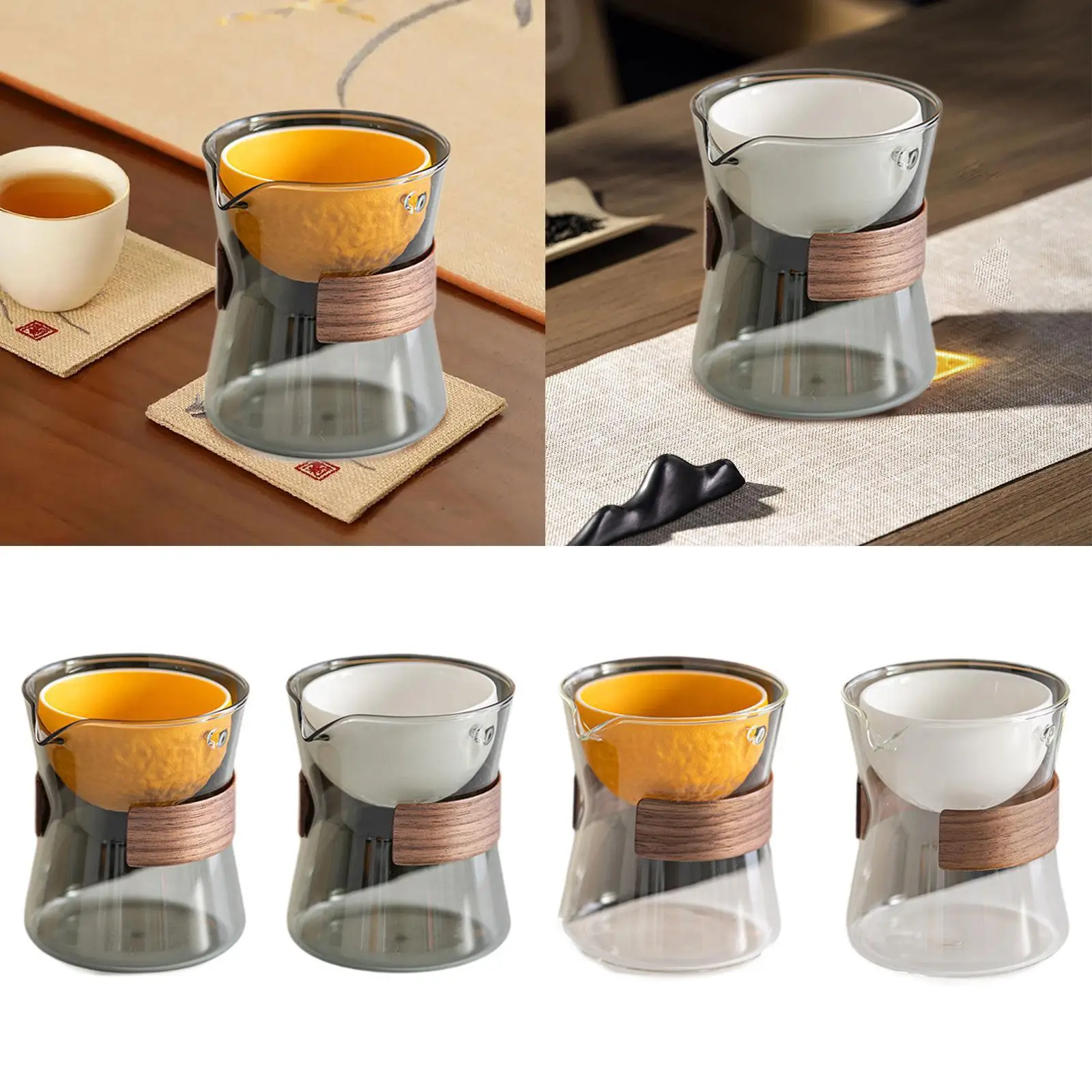 

Teapot Multipurpose Drinkware Innovative Teacup for Blooming Loose Leaf Tea