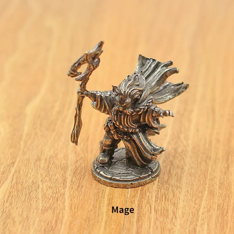 Vintage Dwarf Mage Soldier Model Figurines Toys Board Game Chess Car Decoration Boys Gifts