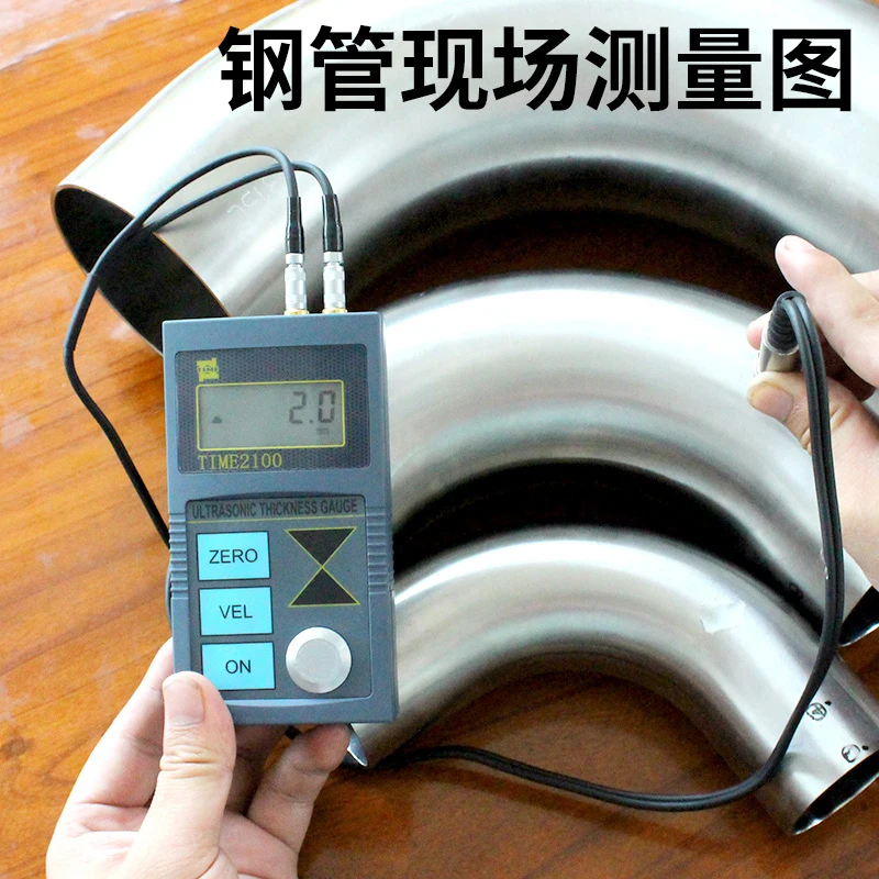 Ultrasonic Thickness Tester Beijing Times Steel Tube Metal Glass Plastic Wall Thickness Tester TT100/TIME2100