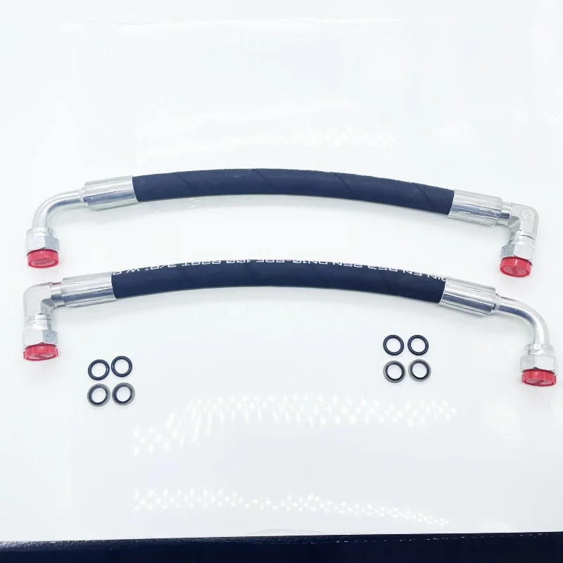 

AW29374 2*5800psi Hydraulic Hose w/90 Degree Fits For John Deere Loader