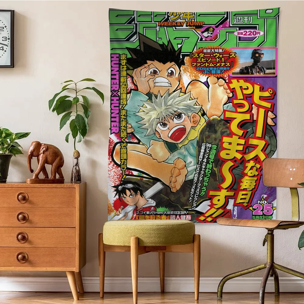 

Anime HUNTER X HUNTER Gon Zoldyck Hisoka Colorful Tapestry Wall Hanging Cheap Hippie Wall Hanging Mandala Wall Hanging Sheets