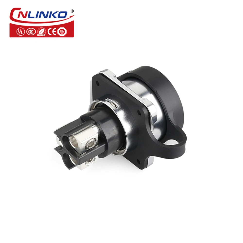 CNLINKO Waterproof Connector M28 IP68 50A High Power Cable Connector Plug Socket Male and Female 2/3 Pin Applicable to 10-16m㎡