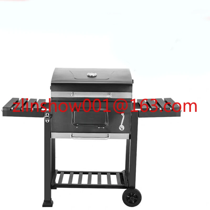 Quality Portable Simple Installation Oil Barrel Stove Bbq Courtyard Large Square Barbecue Stove Heating Stove Barbecue Grill