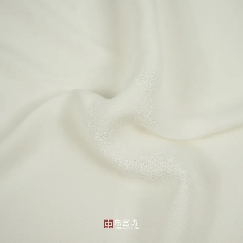 Premium Sandwashed Linen Satin Fabric Deep Blue Solid Drapey Soft for Shirt Suit Pants Dress Hanfu DIY Sewing Accessories - view 3