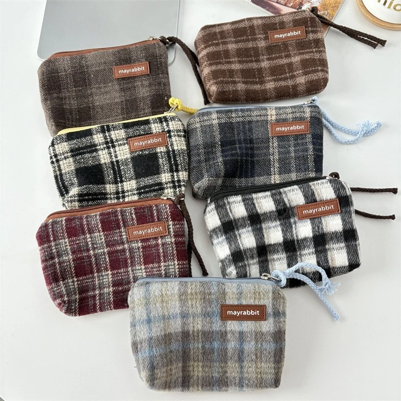 carteira-retro-xadrez-com-ziper-bolsa-organizadora-mini-para-batom-estojo-de-grande-capacidade-para-cartoes-chaves-e-fones-de-ouvido-para-mulheres