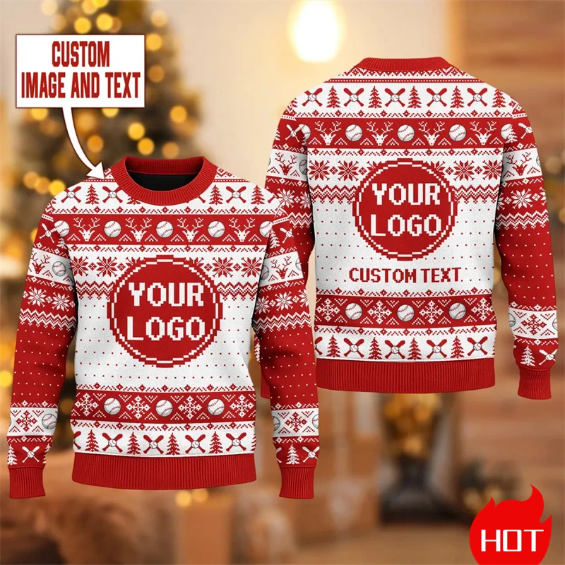 Thumbnail 3 - #40 Latest Mens Print Graphic Sweaters Offers