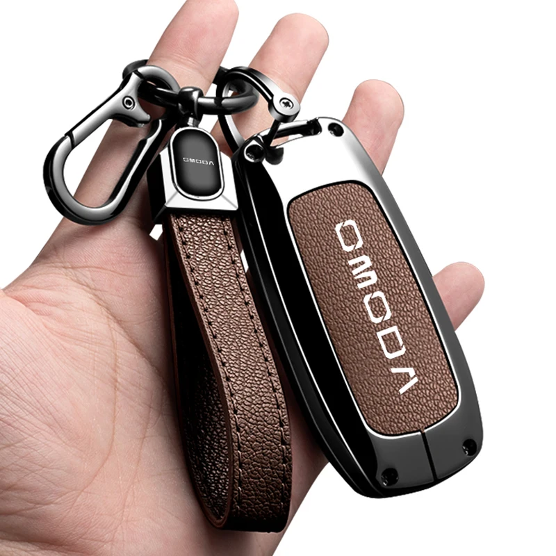 Zinc Alloy Car Key Case for Chery Omoda C7 7 SHS Phev 2025 2026 Accessories Keychain Remote Decoration Cover Shell Housing Holde