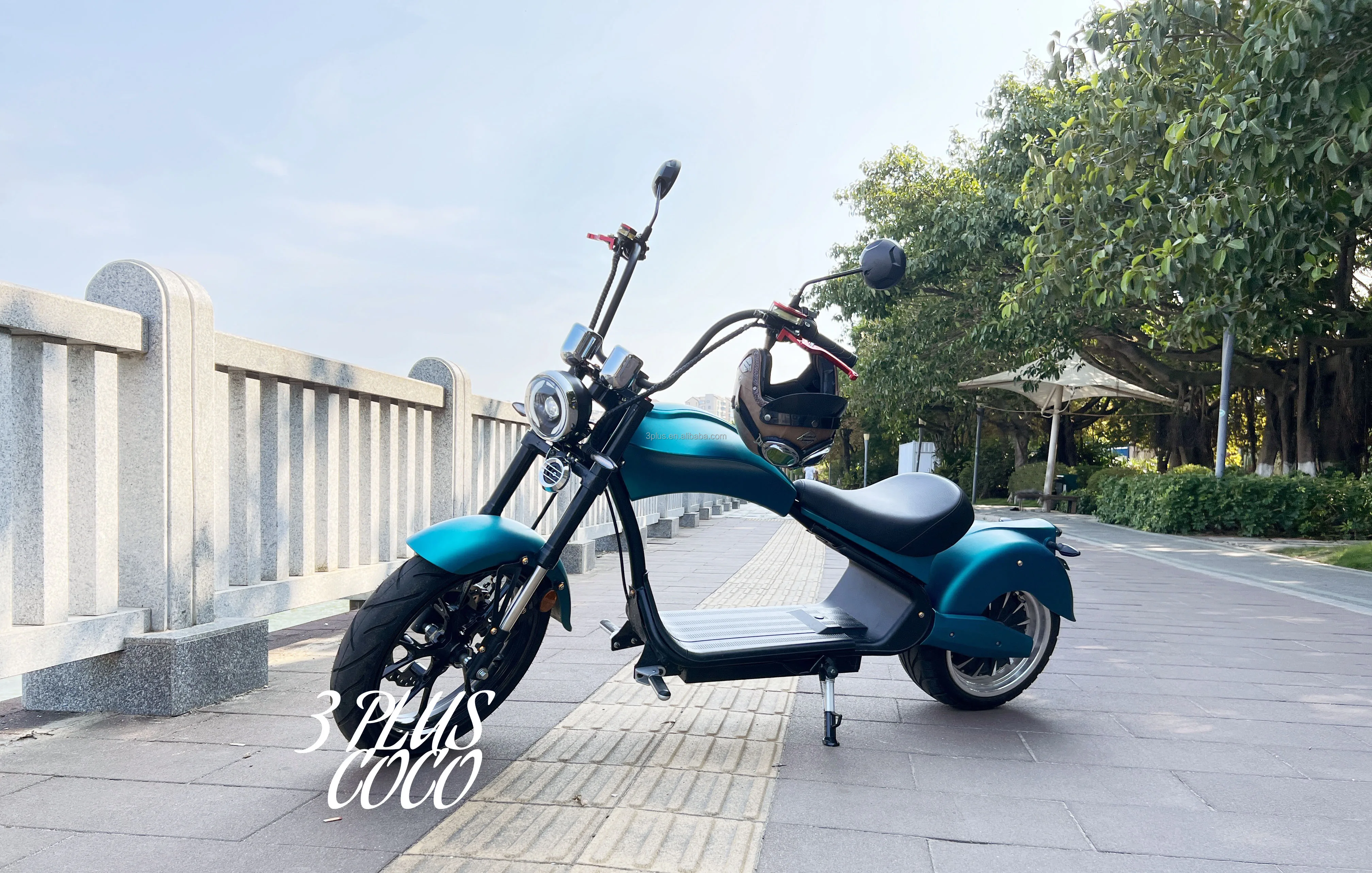 MH3 4000W Black Electric Motorcycle Scooter EEC/COC Certified Iron Frame With 1-Year Warranty Factory Direct Sales