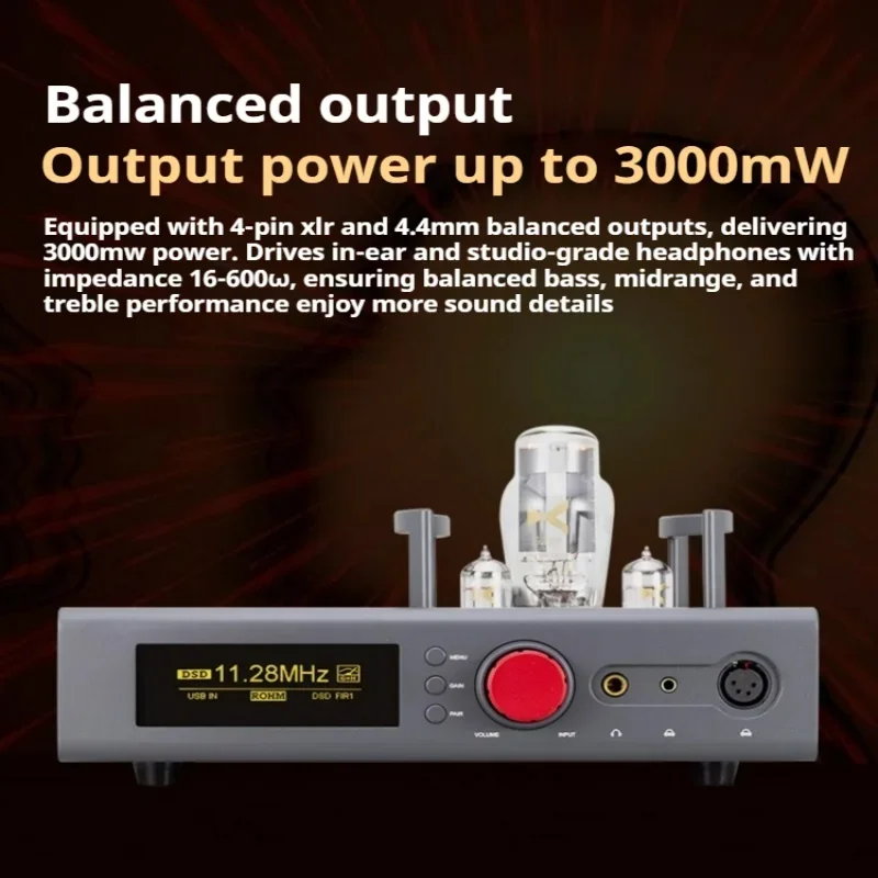 Vacuum Tube Decode Ear Amplifier HiFi Vacuum Tube DAC Decoder Desktop Headphone Amplifier USB Audio Decode All-in-one Machine