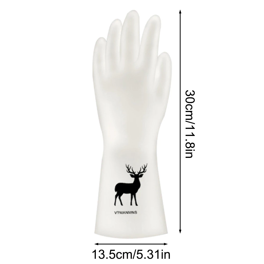 Dishwashing GlovesReusable Latex Cleaning Gloves for Housework Kitchen Bathroom Durable Clean Wear-Resistant Waterproof Gloves R image 6