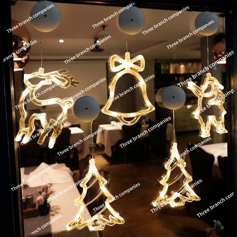 

Scene Arrangement Christmas Tree Hanging Shop Window Hanging Lights Holy Supplies