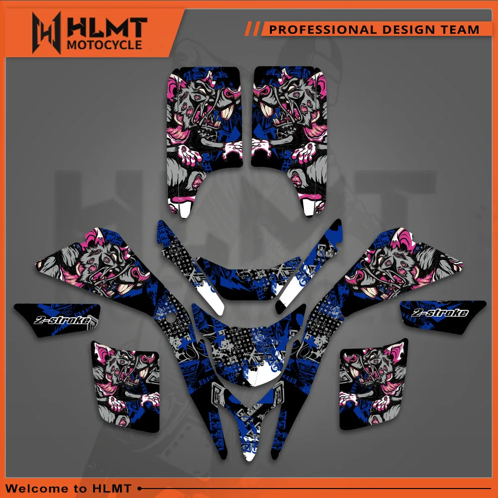 

For ATV Yamaha Blaster 200 YFS200 1988-2006 2004 2003 2002 2001 2000 HLMT New Style Fairing Graphic Background Decal Sticker