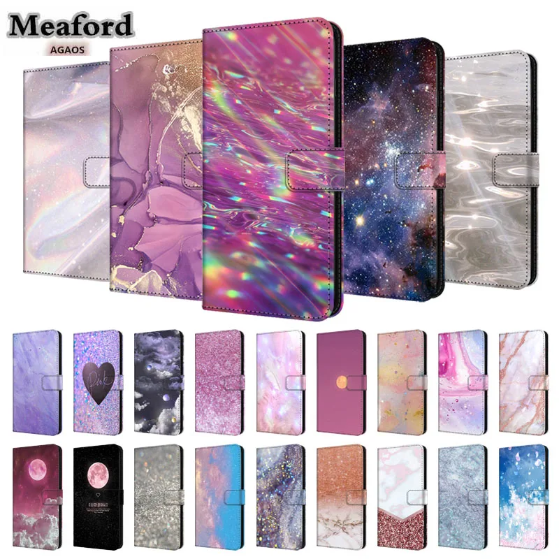 Flip Case For Xiaomi 12 12T Pro Cover Stand Magnetic Wallet Funda Xiaomi 12x 12s Ultra Coque Xiaomi12  Lite Marble Leather Capa