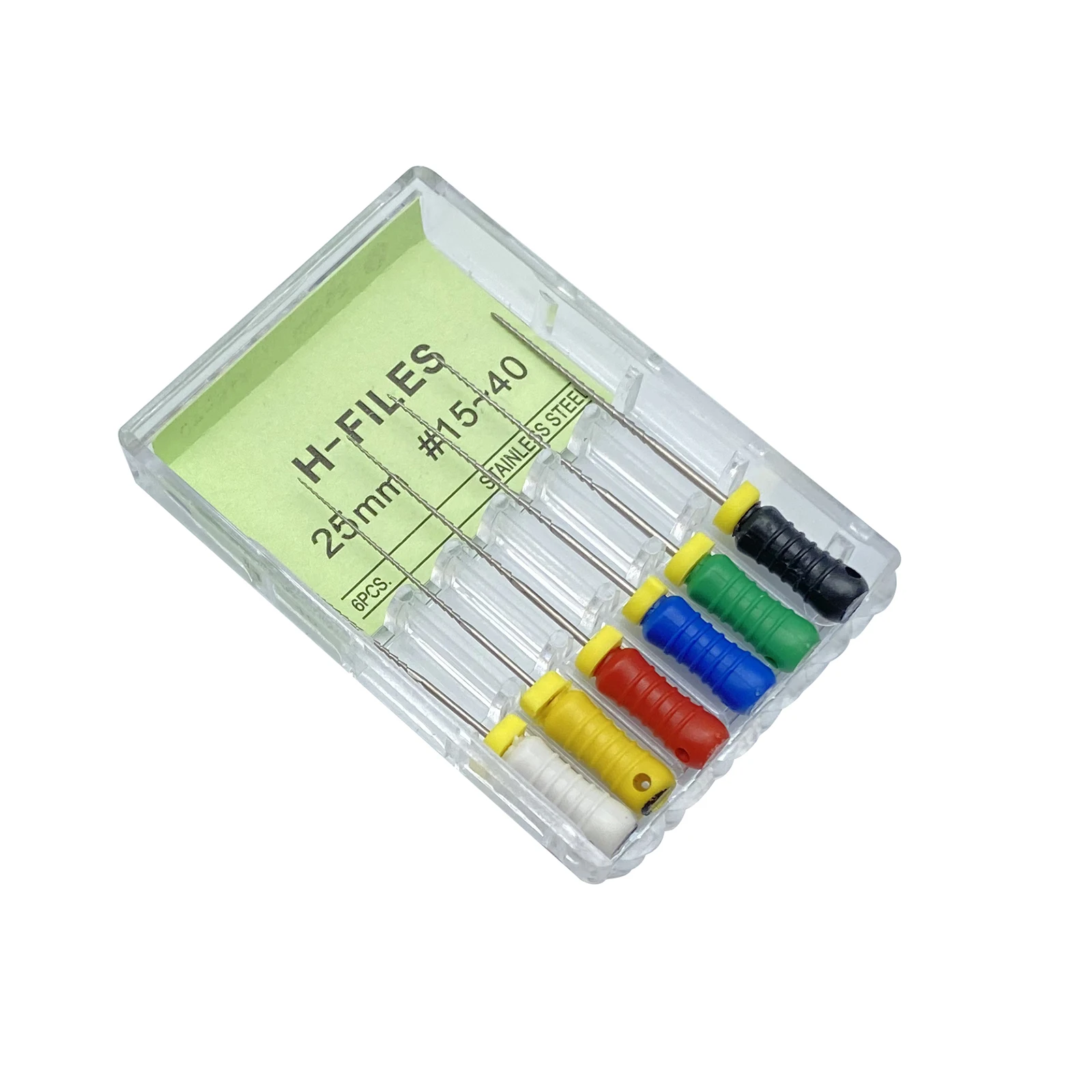 1 caja Root Cannal Endo H File 21mm 25mm 31mm herramientas dentales instrumentos de Endodoncia de acero inoxidable dentista odontología