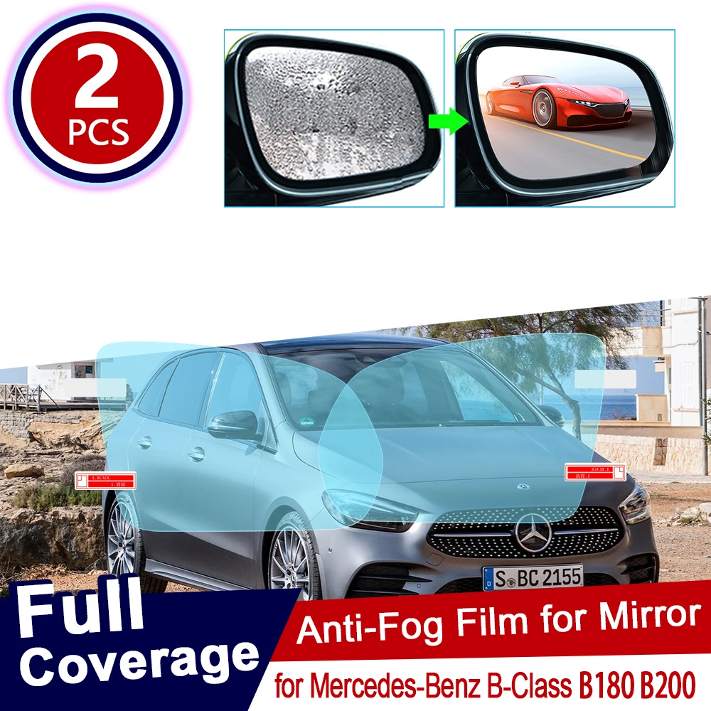 for Mercedes Benz B-Class W245 W246 W247 B-Klasse B160 B180 B200 2009~2020 Full Cover Anti Fog Film  Rainproof  Car Accessories