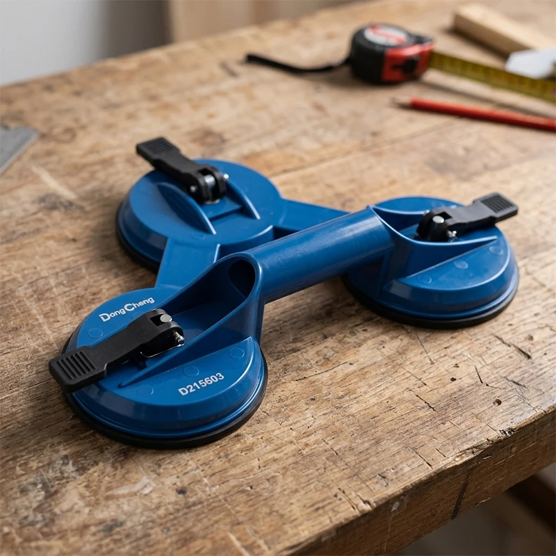 

Трехзахватная присоска из АБС-пластика и натурального каучука для стекла и плитки, сверхпрочная, надежная, ручной инструмент