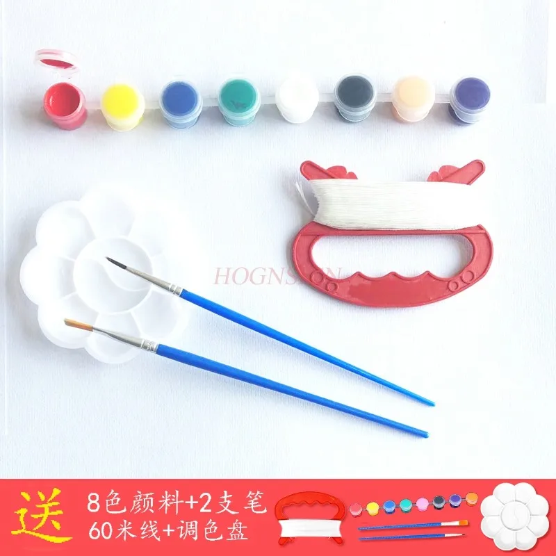 Kite-pintura hecha a mano para niños, línea de relleno de Color en blanco, borrador, materiales de enseñanza para guardería, paquete de Graffiti