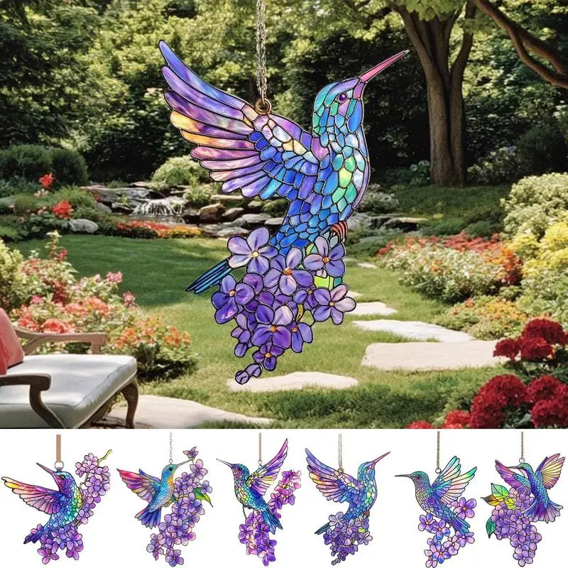 الطيور الشمس الماسك الطنان الزهور الجدار شنقا زخرفة الاكريليك قوس قزح صانع الديكور للمطبخ غرفة المعيشة حديقة