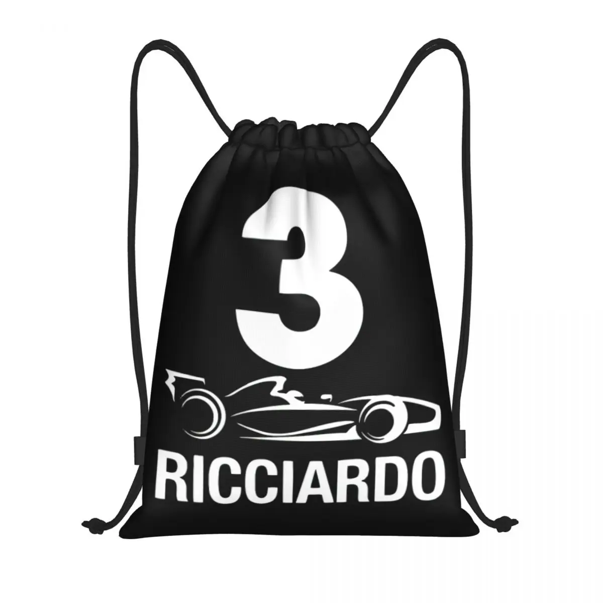 Ricciardo Number 3 Drawstring Bags Women Men Portable Sports Gym Sackpack Motor Racing Training Storage Backpacks