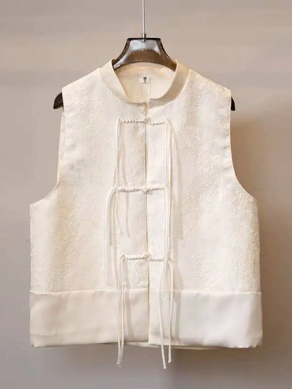 中国風ショートジャケット上下セット-レディースファッション-2026年春-刺繍入りツーピーススーツ-ナショナルトレンド