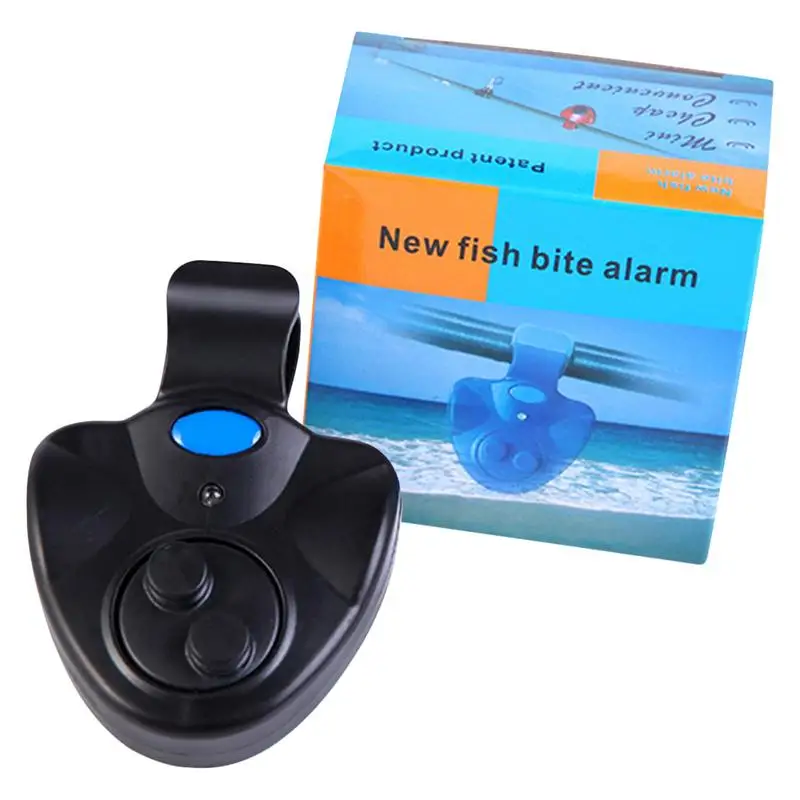 Fishing Bite Alarms Bell Alarm Alert Bell Clip On Fishing Rod Upgraded Electronic Fish Rod Bait Alert Indicator LED Alarms