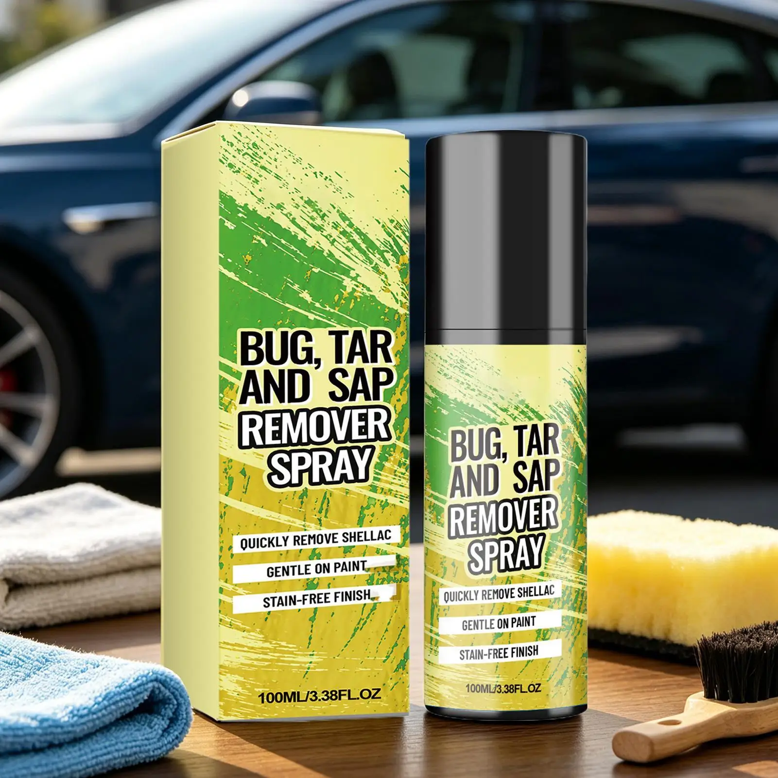 100ml All Purpose Car Exterior Cleaner Tree Sap Bird Dropping Remover For Sedan Pickup Truck RV Trailer Motorcycle Automotive