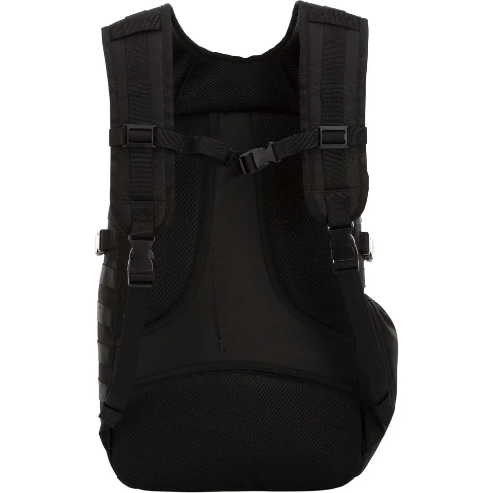 Mochila tática, preta, capacidade ampliada de 32L para aventura ao ar livre e uso diário