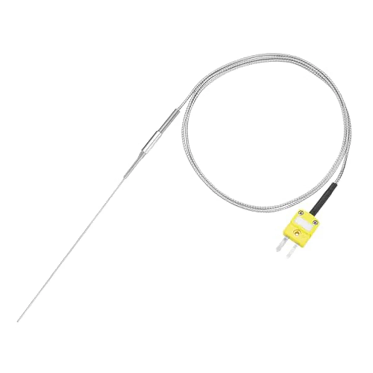 B66C K Type Thermocouple with Plug, Meter Temperature Sensor Probe -50 to 1100°C,3.3ft Wire 0.5x150mm