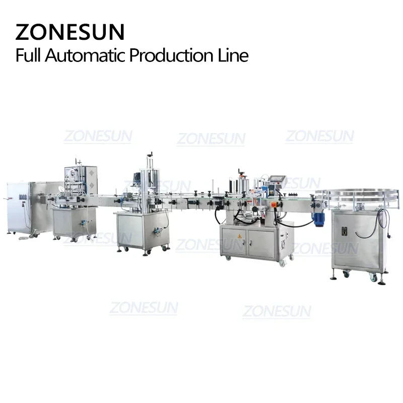 ZONESUN ZS-FAL180R8 Магнитный насос для наполнения и этикетировочной машины для наполнения жидкостью с полностью автоматической поворотной машиной для бутылок