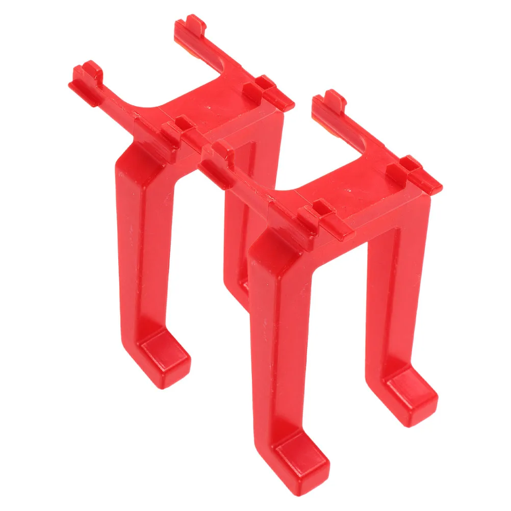 

2Pcs Car Wash Tool Hooks Plastic Pegboard Garage Storage Heavy Duty Red Spray Bottle Rack Detail Brush Square Hole Opens Clip