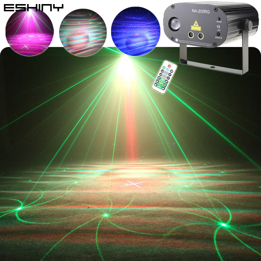 R&G Laser Stars 16 Patterns RGB LED Aurora Galaxy Sky DJ Disco Light Party Christmas Decoration House Bar Dance Stage Z17N6