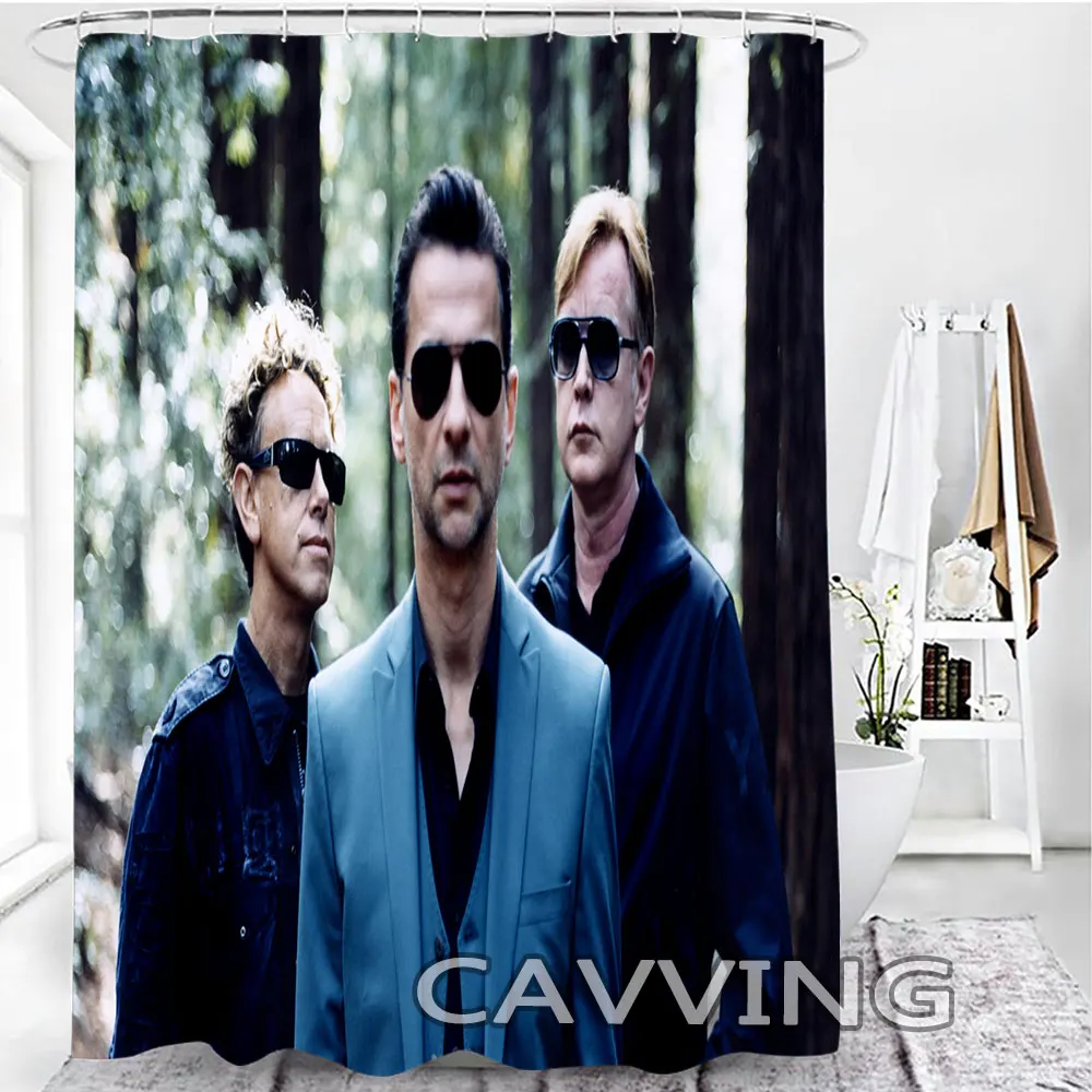 Depeche-Mode  3D Shower Curtains Waterproof Bathroom Curtain Anti-slip Bath Mat Set Toilet Rugs Carpet  Home Decor  h02