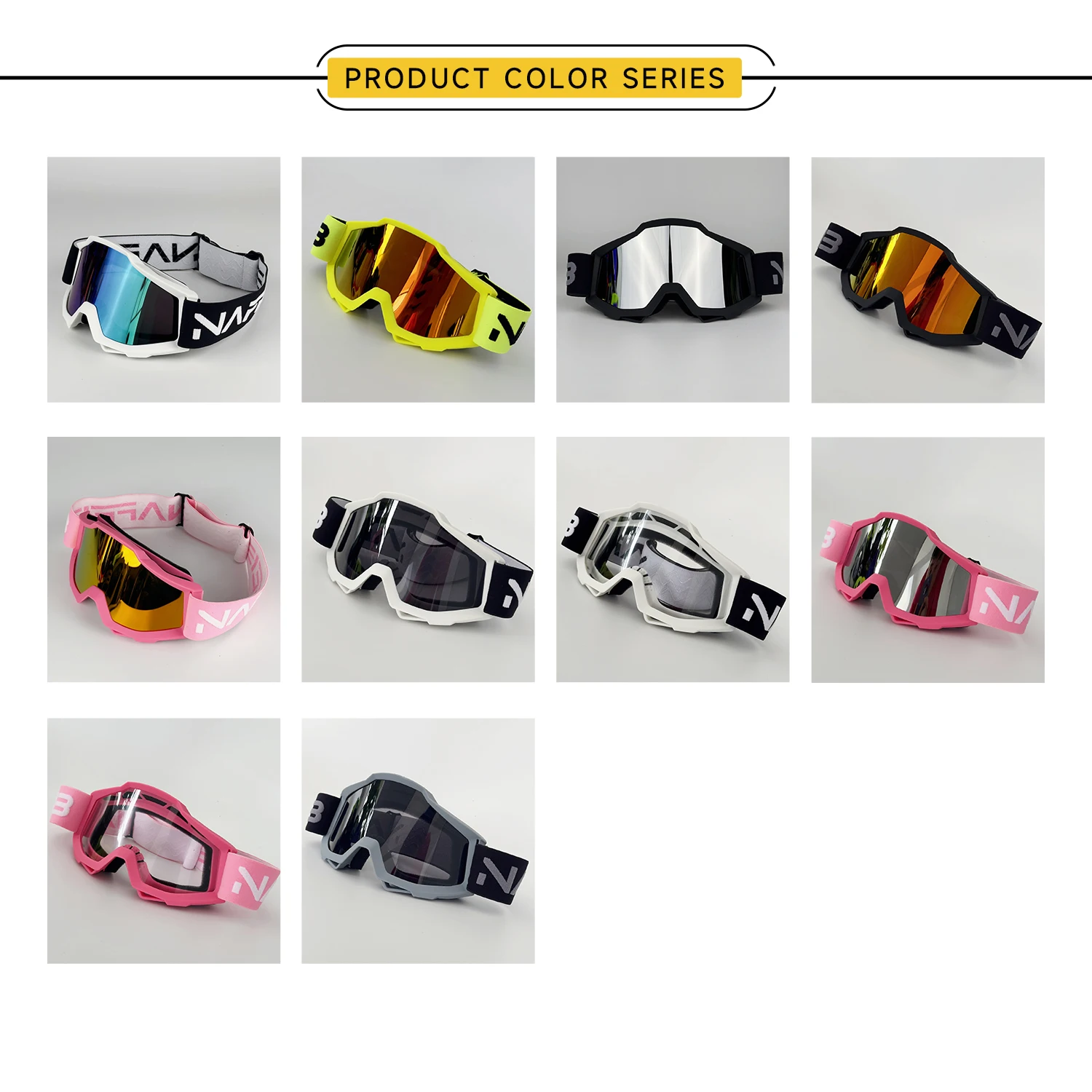 NAFEIB Riding Glasses Motorcycle Off-road Goggles For Men and Women MTB High-quality Outdoor Protective Eyeglasses