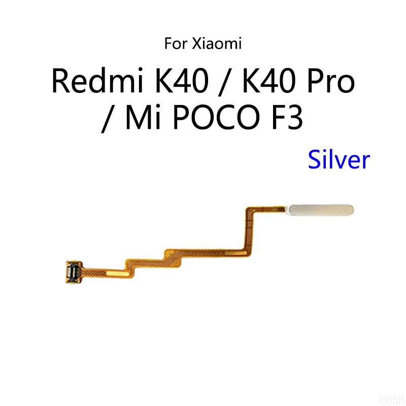 Home Button Fingerprint Scanner Touch ID Menu Return Sensor Flex Cable For Xiaomi Redmi K40 / K40 Pro / Mi POCO F3