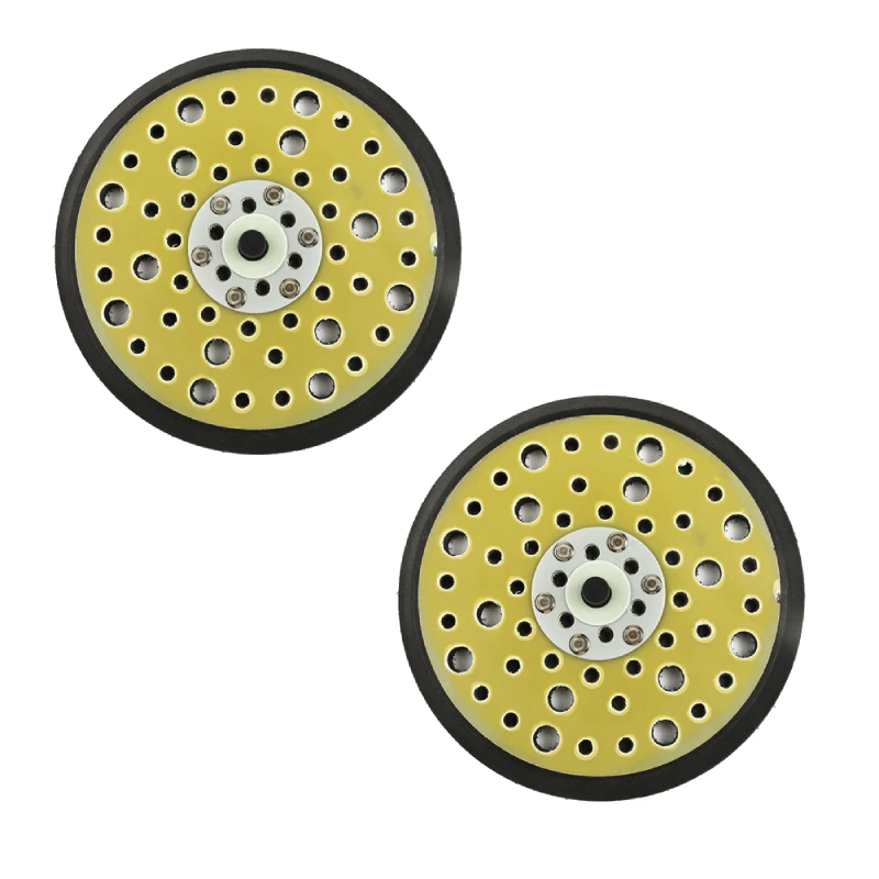 2pcs/set 150mm 54 Holes Sander Backing Pad Sanding Pad For Orbital Sander Abrasive Tools Accessories