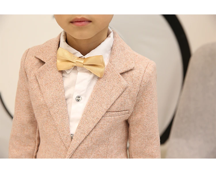 Flower Boys Photography Blazer Suit Kids Coat Pants Tie Wedding Formal Tuxedo Set Children Ceremony Costume Performance Dress