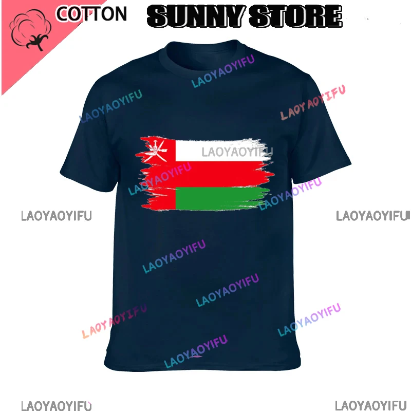 2024 Sultanate Of Oman Omani T Shirt Fashion Nation Team 100% Cotton t-shirt Clothing Tees Country OMN Arabic Print