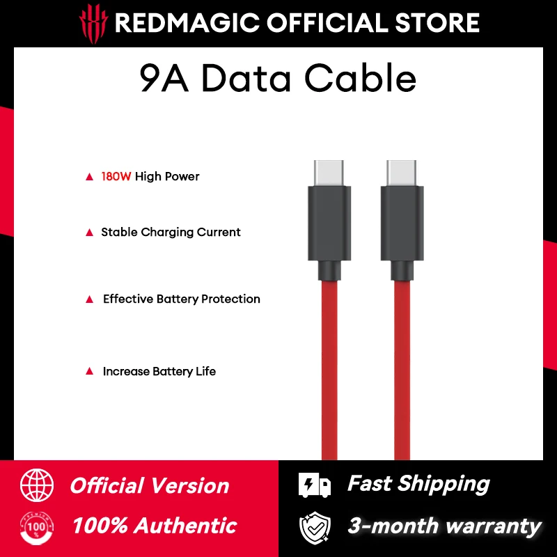 Кабель для передачи данных Redmagic 9A, красный PA1008