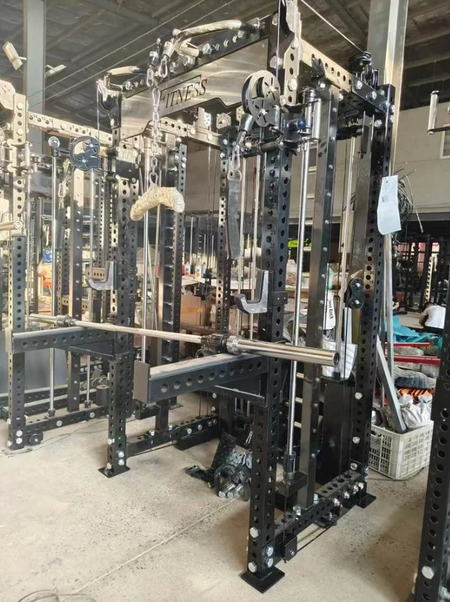 New Hot Gantry Rack All-in-One Commercial Fitness Equipment Smith Machine Power Rack Functional Trainer & Strength Station