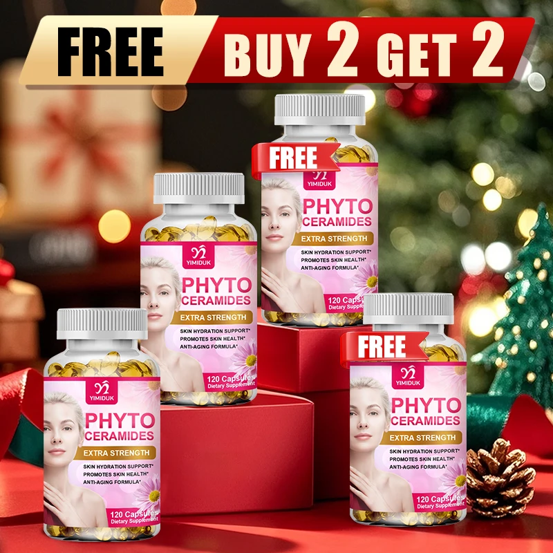 

Buy 2 Get 2 Free! Premium Phyto Ceramides Capsules, Support Intense Skin Hydration & Barrier Repair, Anti-Aging Defense, Non-GMO