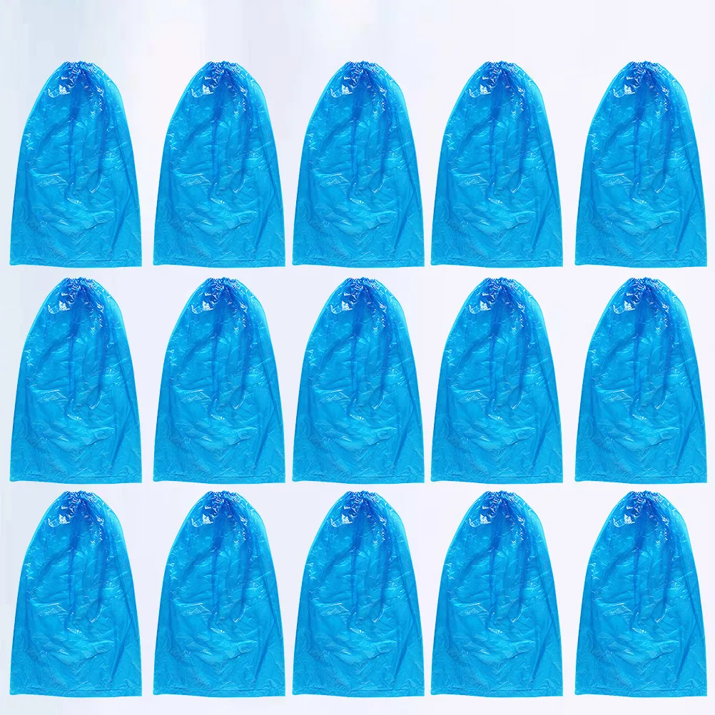 

100Pcs Lengthen Thick Disposable Shoe Cover Waterproof Protective Overshoes Rain Mud Proof Shoe Protector for Daily Use
