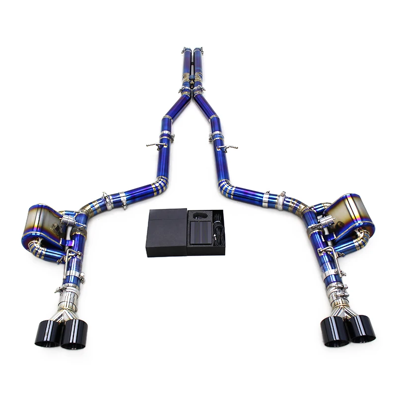 Custom Titanium Pipes Catback Muffler For Dodge Challenger Hellcat 6.2T 2016-2022 Racing Sport Car Valvetronic Exhaust System