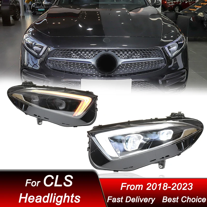 Car Headlights For Mercedes-Benz CLS AMG 2018-2023 high style full LED Auto Headlamp Assembly Projector Lens Accessories Kit