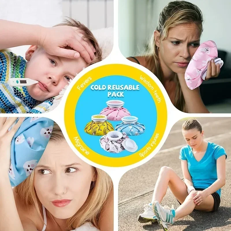 Effective Cartoon Ice Pack for Headaches and Migraine Relief, Perfect for Home and Office Use