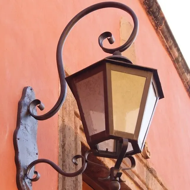 European Classic Wrought Iron Wall Sconce, Hand-Forged Scrollwork with Crystal Accents