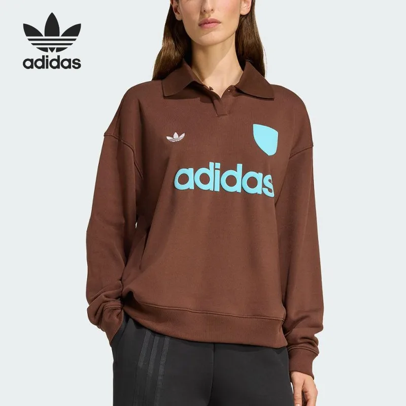 Adidas Clover Women's Sports Lapel Durable Football Pullover JZ0879