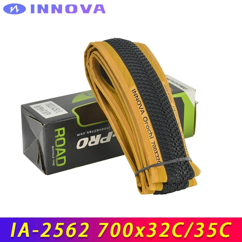 INNOVA Orochi IA-2562 700x32c 35c Yellow Edge Black Gravel Bicycle XC Off-Road MTB Bike Folding Tires 60-95 PSI Cycling Parts