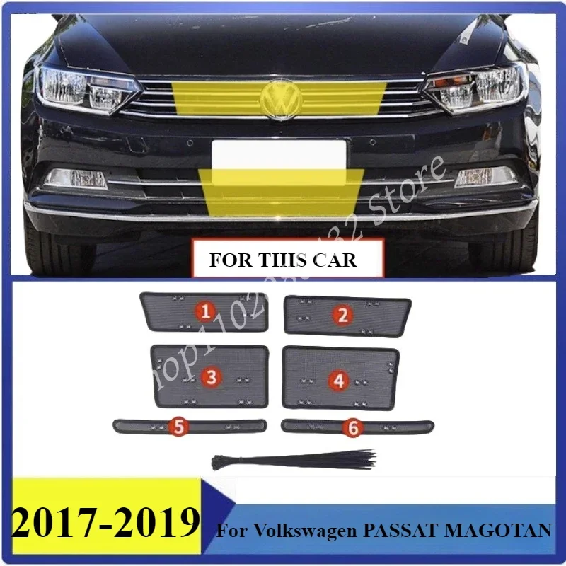 

Insect-proof Air Inlet Protect Cover Airin Insert Net Vent Racing Grill For Volkswagen PASSAT MAGOTAN 2017-2019 Filter