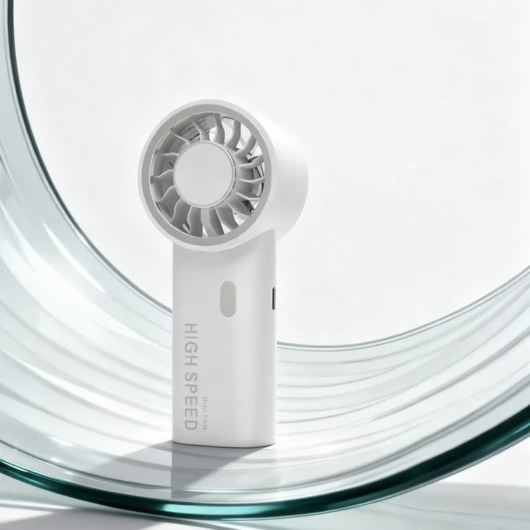Mini Portable Fan, Small Powerful 3 Speed Handheld & Desktop USB Rechargeable for Travel Makeup Gift